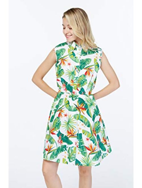 Hawaii Hangover Women's Shirt Dress in Flamingo in Love