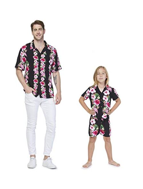 Hawaii Hangover Matching Father Son Hawaiian Luau Outfit Men Shirt Boy Shirt Shorts Various Patterns