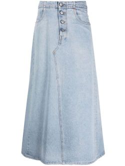 denim maxi skirt