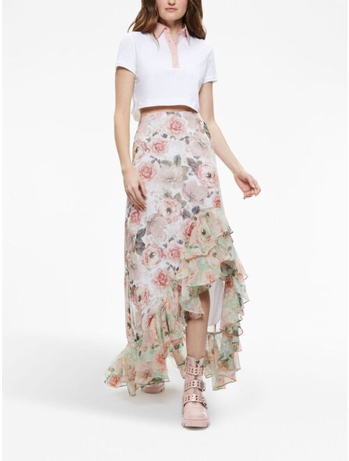 alice + olivia Braylee floral-print skirt