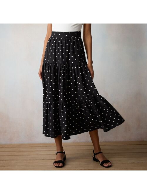 Little Co. by Lauren Conrad Women's LC Lauren Conrad Tiered Maxi Skirt