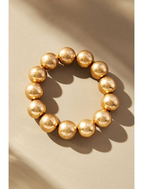 By Anthropologie Gold Beaded Bracelet