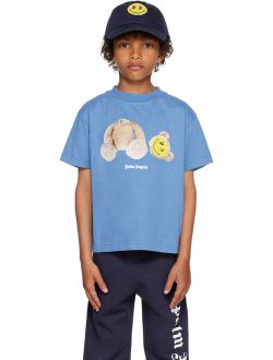 Kids Blue Smiley Edition Bear T-Shirt