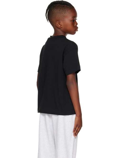 PALM ANGELS Kids Black Shark T-Shirt