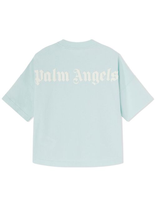 Palm Angels Kids logo-print organic cotton T-shirt