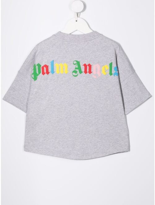 Palm Angels Kids logo-print cotton T-shirt