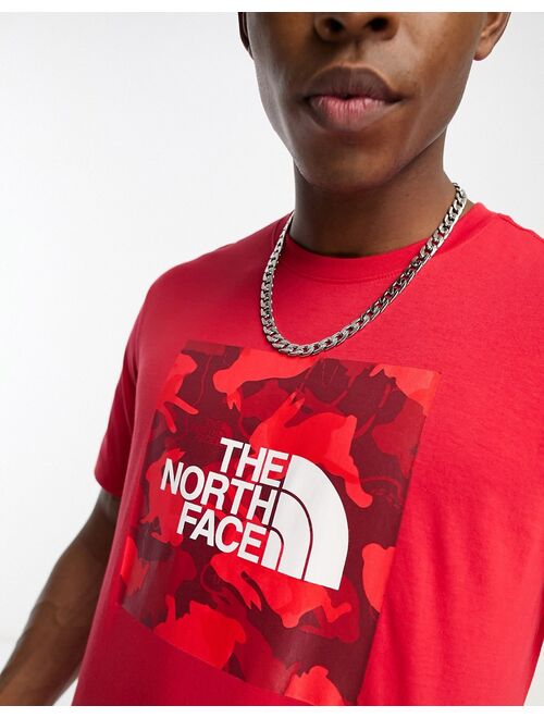 The North Face 'Lunar New Year' camo logo t-shirt in red