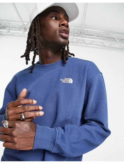 The North Face Essentials sweatshirt in dark blue - Exclusive at ASOS