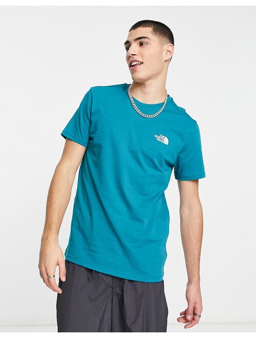 The North Face Simple Dome t-shirt in harbor blue