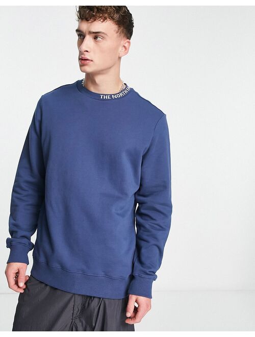 The North Face Zumu fleece sweatshirt in shady blue