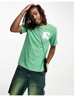 back print logo T-shirt in green