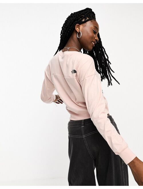 The North Face Ensei long sleeve top in pink Exclusive at ASOS