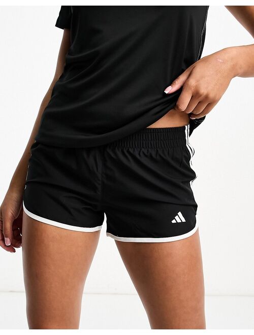 adidas performance adidas Running Own The Run 3 inch M20 shorts in black