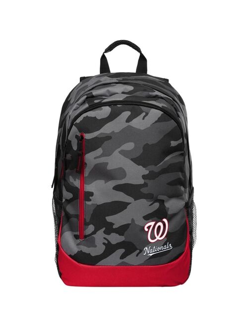 FOCO Washington Nationals Black Camo Backpack