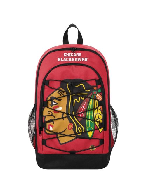 FOCO Chicago Blackhawks Big Logo Bungee Backpack