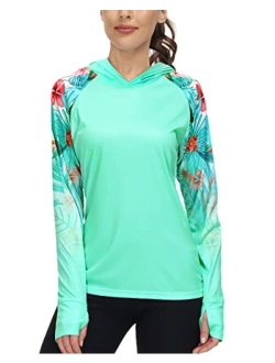 Isnowood Women's Long Sleeve UPF 50+ UV Sun Protection Shirts Athletic Rash Guard Swim Shirt/Hoodie for Outdoor Diving Hiking