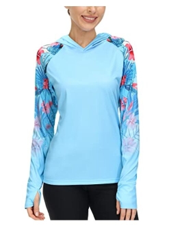 Isnowood Women's Long Sleeve UPF 50+ UV Sun Protection Shirts Athletic Rash Guard Swim Shirt/Hoodie for Outdoor Diving Hiking