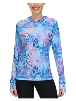 Isnowood Women's Long Sleeve UPF 50+ UV Sun Protection Shirts Athletic Rash Guard Swim Shirt/Hoodie for Outdoor Diving Hiking