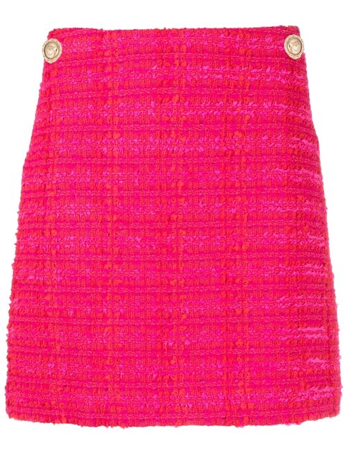 PINKO boucle-design straight skirt