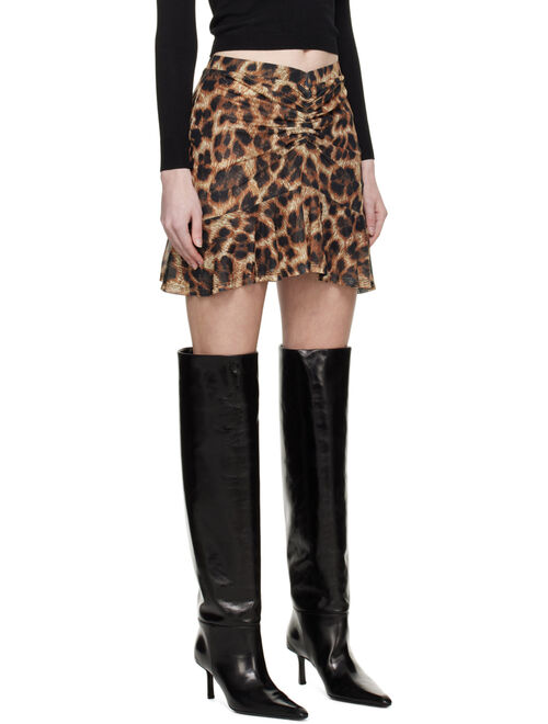 Miaou Brown Alva Miniskirt