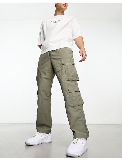 PacSun Parker baggy cargo pants in dusty olive