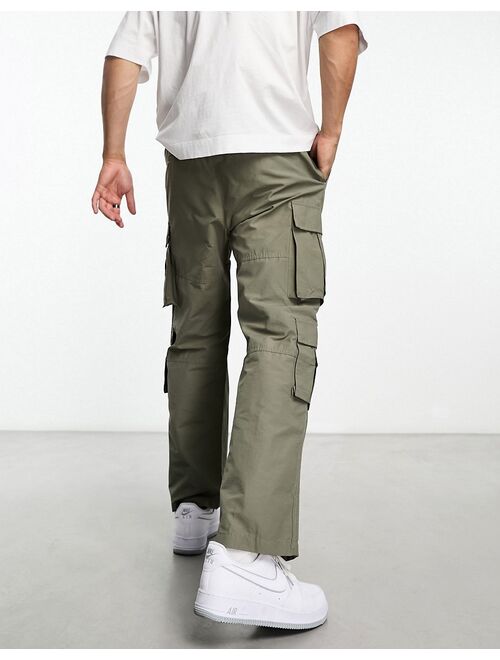 PacSun Parker baggy cargo pants in dusty olive