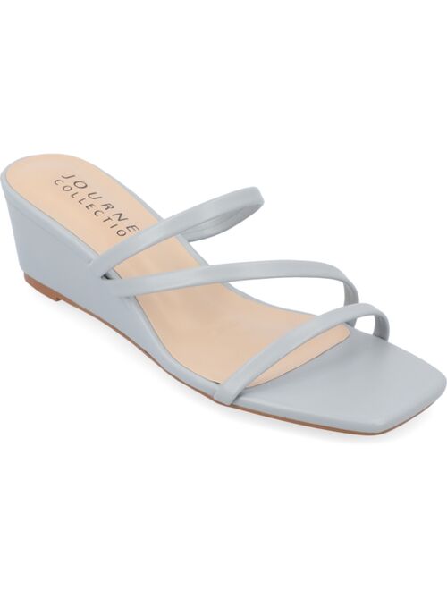 JOURNEE COLLECTION Women's Takarah Wedge Sandals