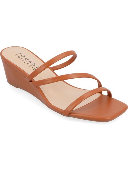 JOURNEE COLLECTION Women's Takarah Wedge Sandals