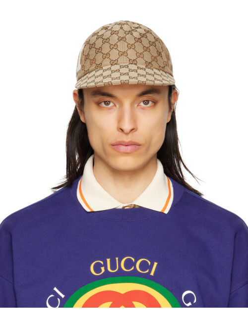 GUCCI Brown Logo Cap