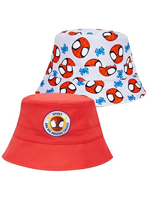 Marvel Legends Avengers Bucket Hat, Reversible Kids Bucket Hat, Toddler Boy Summertime Beach Hat with Favorite Superheroes