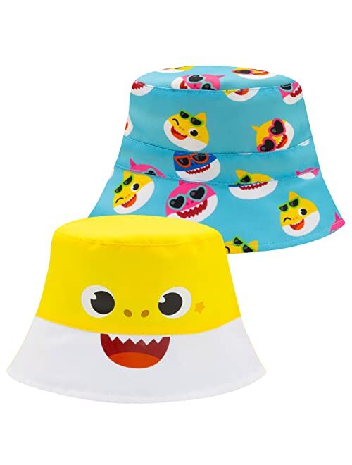 Nickelodeon Baby Shark Toddler Bucket Hat, Reversible Kids Sun Hat, Toddler Girls Bucket Hat & Boys Bucket Hat, Pinkfong Baby Shark