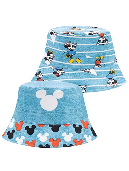 Disney Mickey Mouse Kids Bucket Hat, Toddler Bucket Hat for Summertime, Baby Boy Beach Hat, Sun Hat for Toddlers