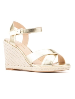 FASHION TO FIGURE Women's Irene Wide Width Wedge Sandals