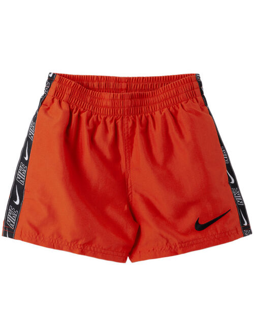 Nike Kids Red Embroidered Big Kids Swim Shorts