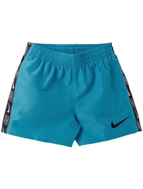 Nike Kids Blue Embroidered Big Kids Swim Shorts