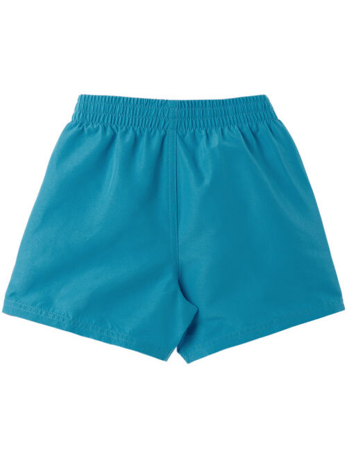 Nike Kids Blue Embroidered Big Kids Swim Shorts