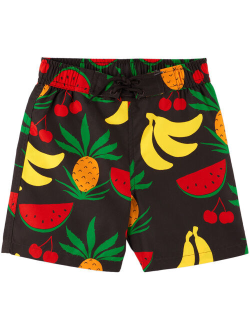 Mini Rodini Kids Brown Fruits Swim Shorts