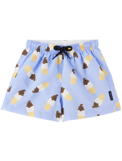 Daily Brat Kids Blue Ice Creamy Swim Shorts