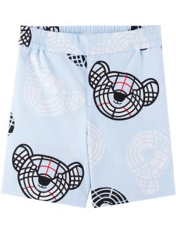 Kids Blue Thomas Bear Swim Shorts