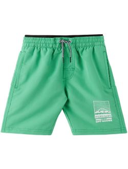 Kids Green Neal Swim Shorts