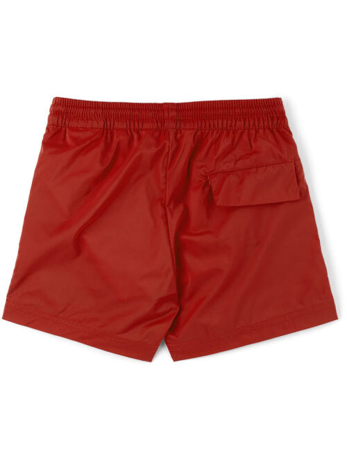 Palm Angels Kids Red Logo Swim Shorts