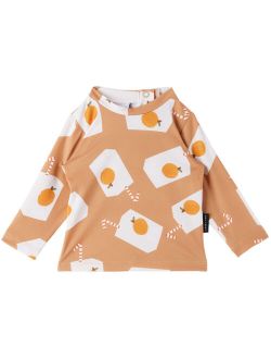 Daily Brat Baby Tan Mini Drizzle Juice Swim Top