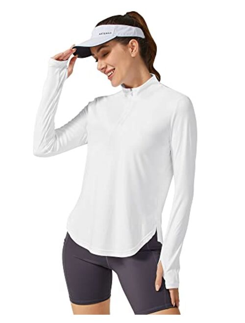 G4Free Womens UPF 50+ Sun Protection Hiking Shirts Quick Dry Long Sleeve Workout Golf Tops Lightweight Running Pullover