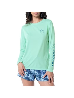 Guy Harvey Women's Long Sleeve Performance Sun Protection Shirt UPF 50+