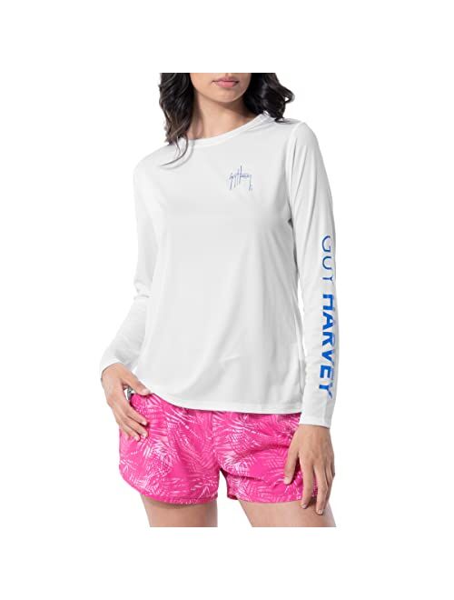 Guy Harvey Women's Long Sleeve Performance Sun Protection Shirt UPF 50+