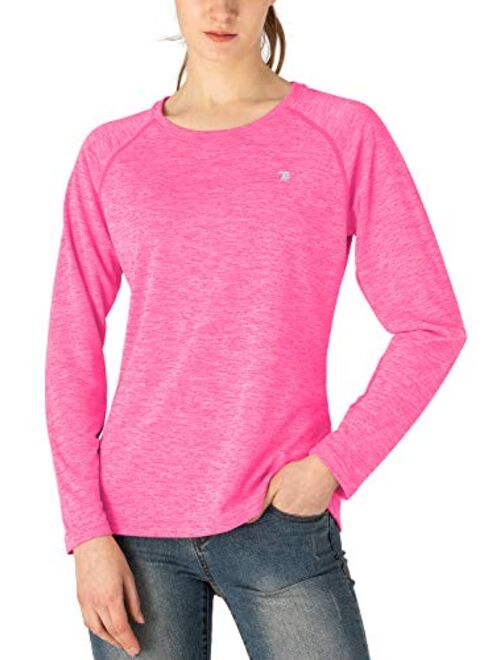 TBMPOY Women's UPF 50+ Sun Protection Long Sleeve Shirts SPF Lightweight Hiking Running Fishing Outdoor Tops