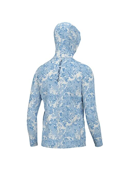 HUK Men's Pursuit Hoodie, Sun Protecting Fishing Shirt with Hood