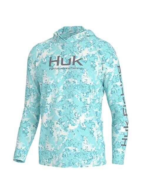 HUK Men's Pursuit Hoodie, Sun Protecting Fishing Shirt with Hood