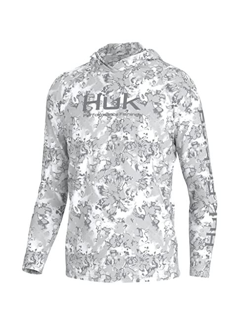 HUK Men's Pursuit Hoodie, Sun Protecting Fishing Shirt with Hood