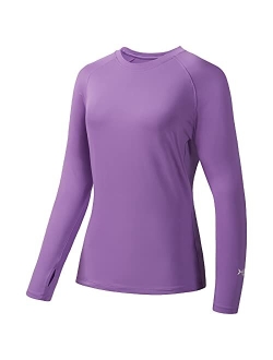 BASSDASH Womens UPF 50+ UV Sun Protection T-Shirt Long Sleeve Fishing Hiking Performance Shirts